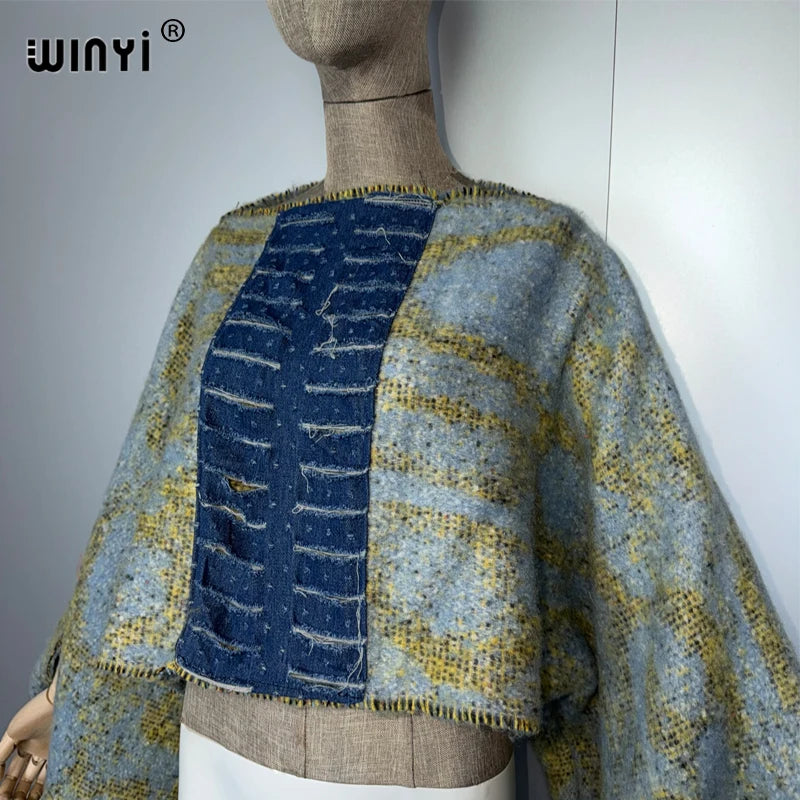 Designer Catwalk Poncho - Holiday Elegant Cape Cloak
