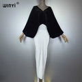 Women Elastic Long Dress - Loose Boho Robe Pleated Kaftan