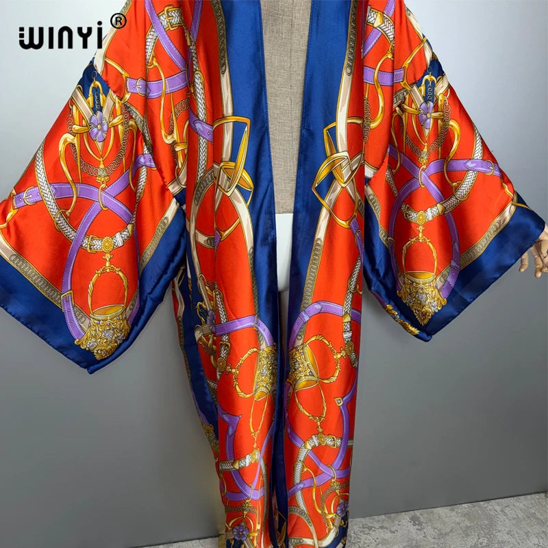 Fashion Kimono Kaftan - Beach Wear Evening Abaya Party Dress