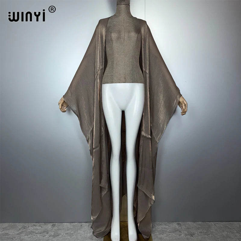 Kimono Monocolour Kaftan - Beach Wear Holiday Cover Up Abaya