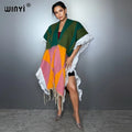 Designer Cape Warm Coat - Cardigan Abaya Cloak Poncho