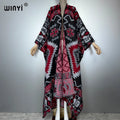 Cardigan Africa Print - Warm Kimono Poncho Abaya Dress