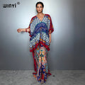Fashion Kaftan Party Dress - Luxury Print Caftan Beachwear