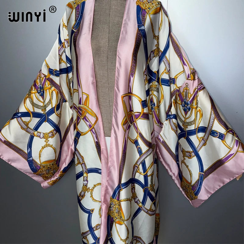 Fashion Kimono Kaftan - Beach Wear Evening Abaya Party Dress
