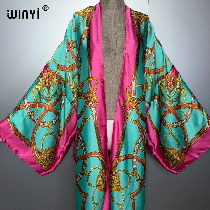 Fashion Kimono Kaftan - Beach Wear Evening Abaya Party Dress