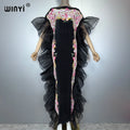 Africa Pleated Elastic Slim Dress - Beach Kaftan Party Dress