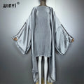 Beach Long Dress Two-Piece Suit - Bohemian Maxi Vacation Kimono