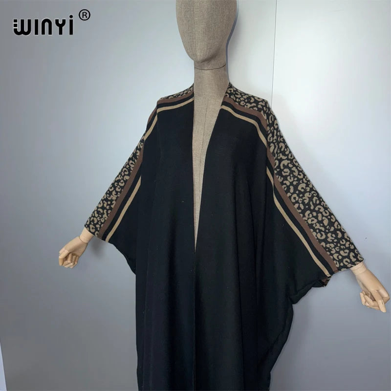Africa Retro Cardigan - Warm Kimono Poncho Abaya Dress