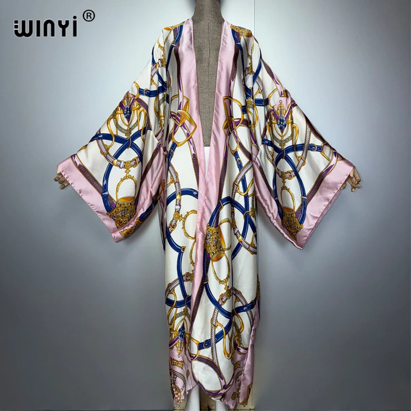 Fashion Kimono Kaftan - Beach Wear Evening Abaya Party Dress