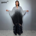Retro Lace Cardigan Cape - Warm Abaya Poncho for Women