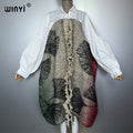 Winter Luxury Dress Coat - Elegant Loose Overcoat with Poncho Style