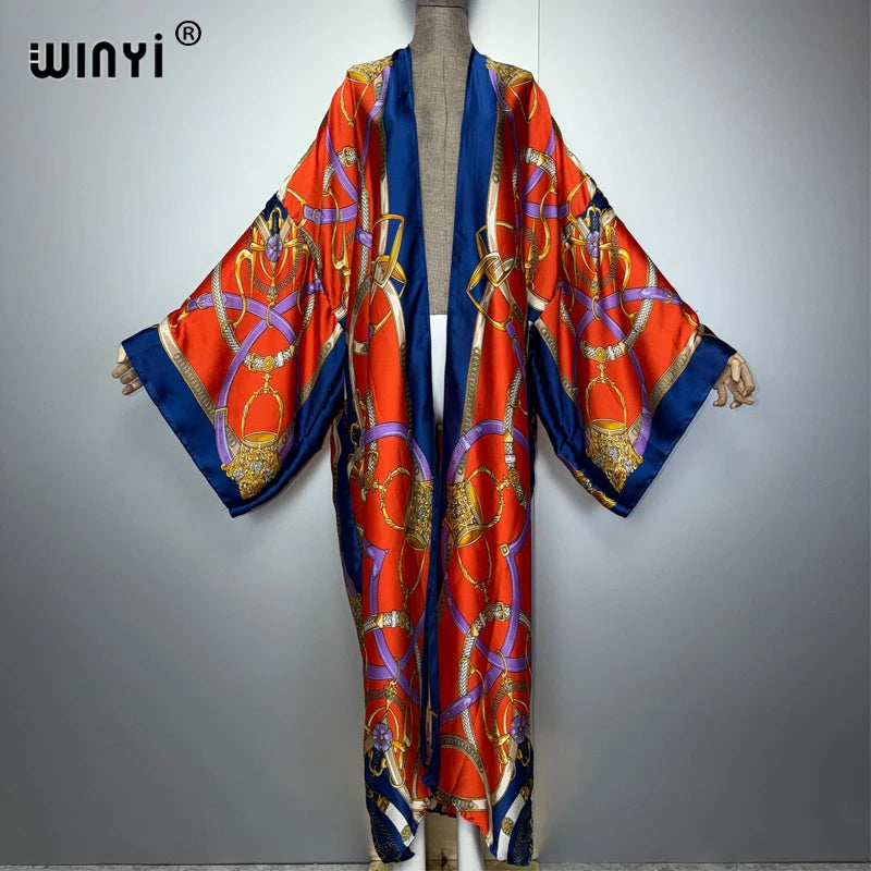 Fashion Kimono Kaftan - Beach Wear Evening Abaya Party Dress