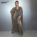 Kimono Monocolour Kaftan - Beach Wear Holiday Cover Up Abaya